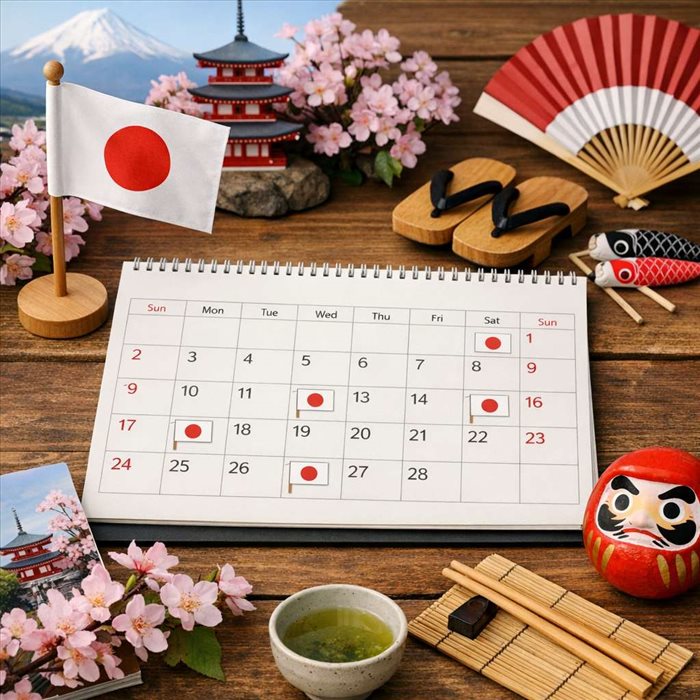 Calendrier officiel des jours fériés au Japon 2026 : dates clés