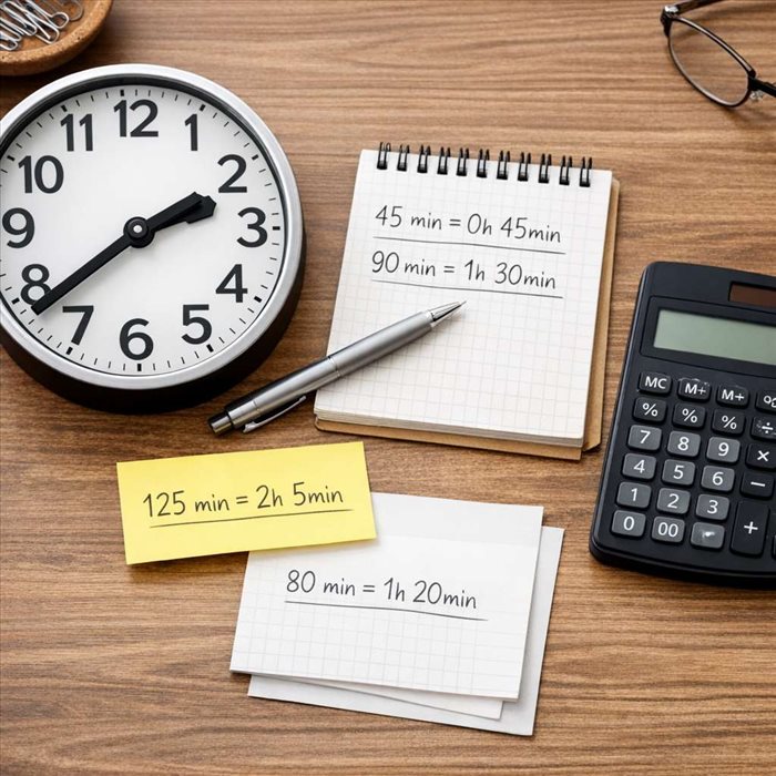 Comment convertir des minutes en heures et minutes | Guide simple