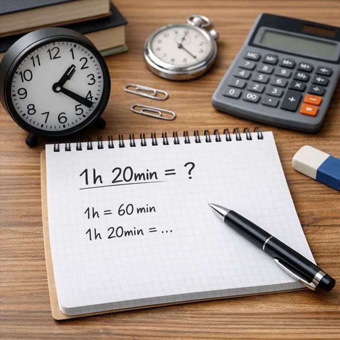 Convertir 1h20 en minutes : méthode simple et rapide