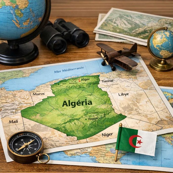 Superficie de l’Algérie : taille, rang mondial et géographie