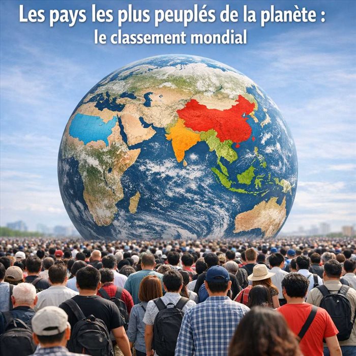 Quels sont les pays les plus peuplés de la planète ?