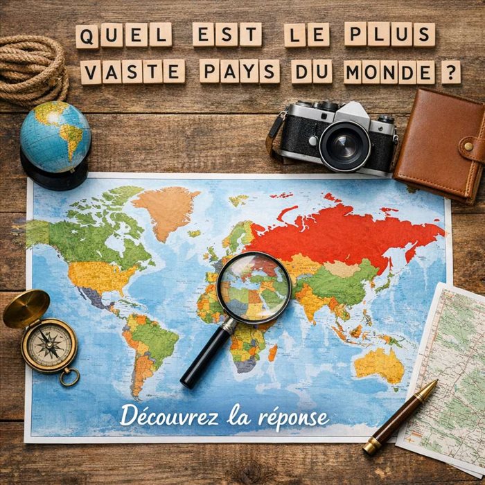 Quel est le plus vaste pays du monde ? La réponse en chiffres