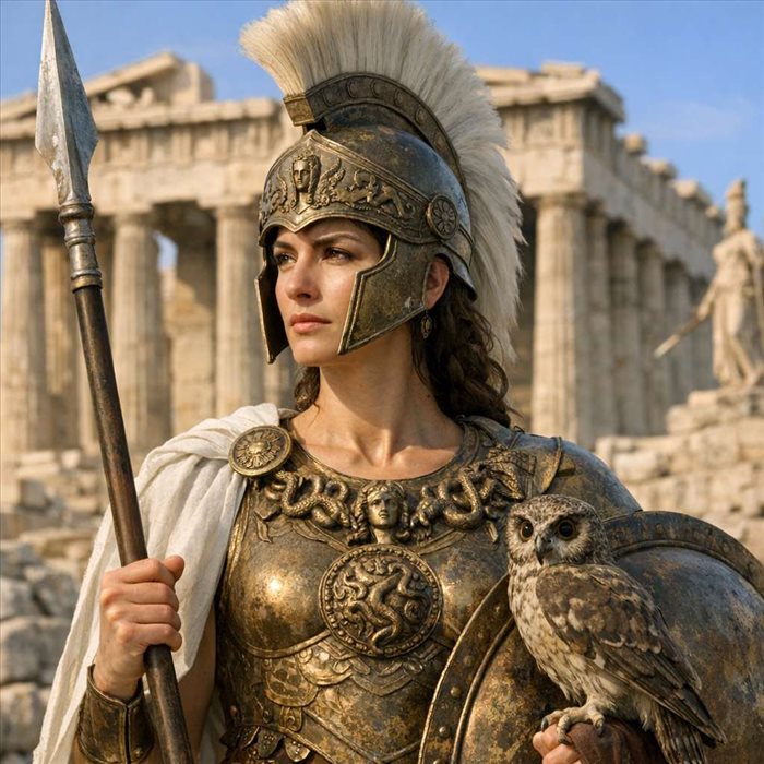 Athéna : déesse de la sagesse et de la guerre | Mythe grec